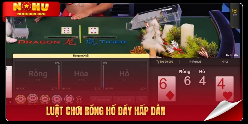 Luật chơi Rồng Hổ đầy hấp dẫn