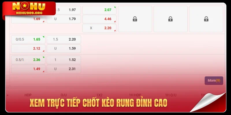 Xem trực tiếp chốt kèo rung đỉnh cao