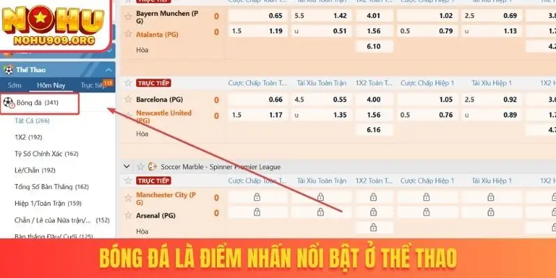 Bóng đá là điểm nhấn nổi bật ở thể thao