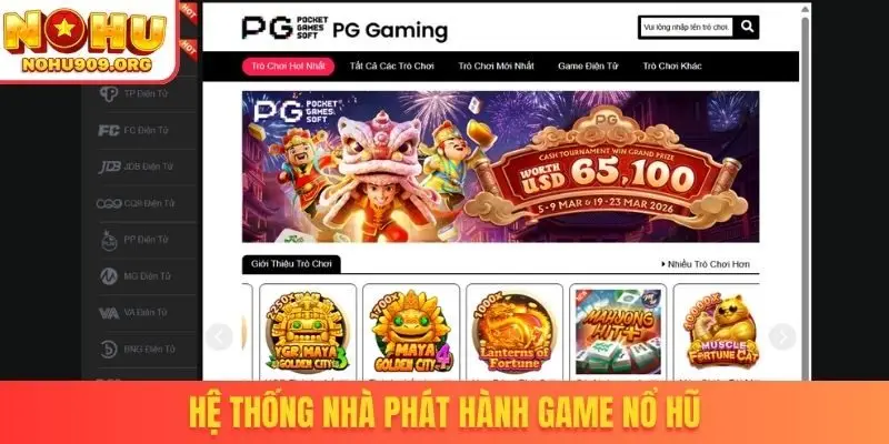 Hệ thống nhà phát hành game nổ hũ